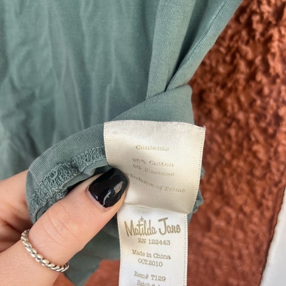 Matilda Jane Girls House Of Clouds Lagoon Tee, Green Long Sleeve Size 6 - Picture 4 of 5